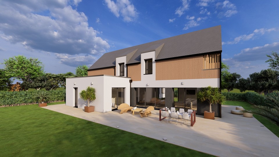 Terrain + maison d'architecte à Baden (Morbihan) - Lamotte Maisons Individuelles