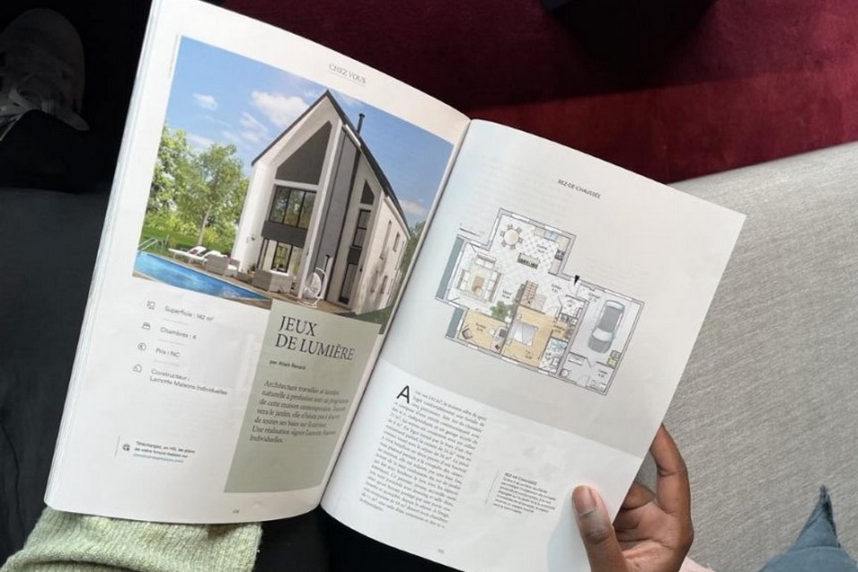 Parution presse dans le magazine "Construire sa Maison" - Reportage - Lamotte Maisons Individuelles
