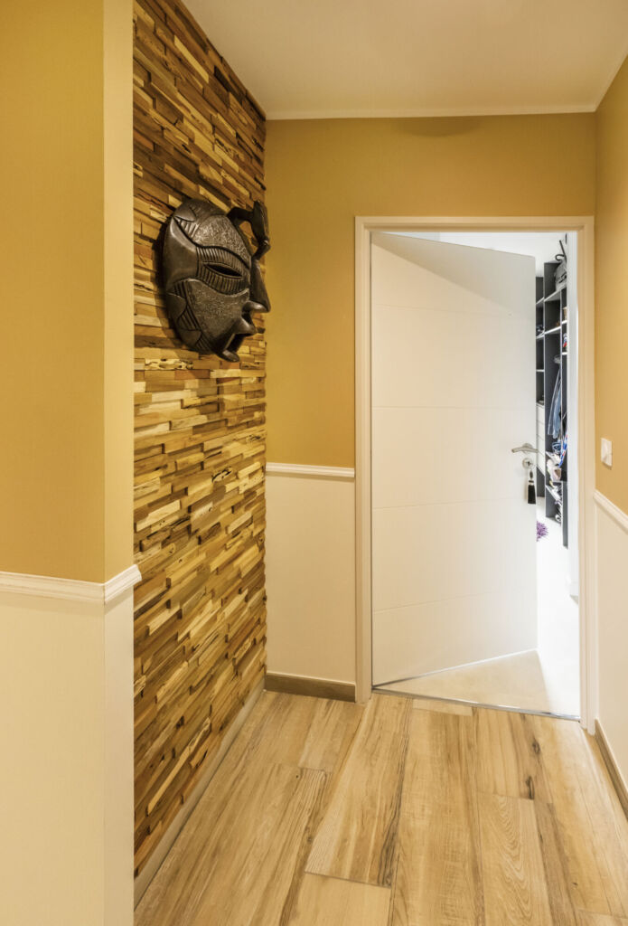 Réalisation d’une maison plain-pied à Dinan - Reportage photo - Couloir - Lamotte Maisons Individuelles