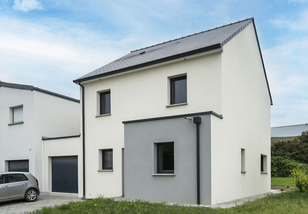 Construction d’une maison connectée en Ille-et-Vilaine, à Bain-de-Bretagne : reportage photo - façade nord