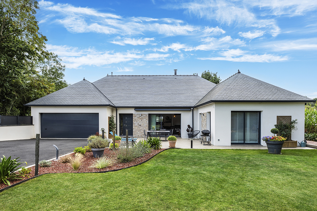 Réalisation d’une maison familiale à Binic - Reportage photo - jardin - Lamotte Maisons Individuelles