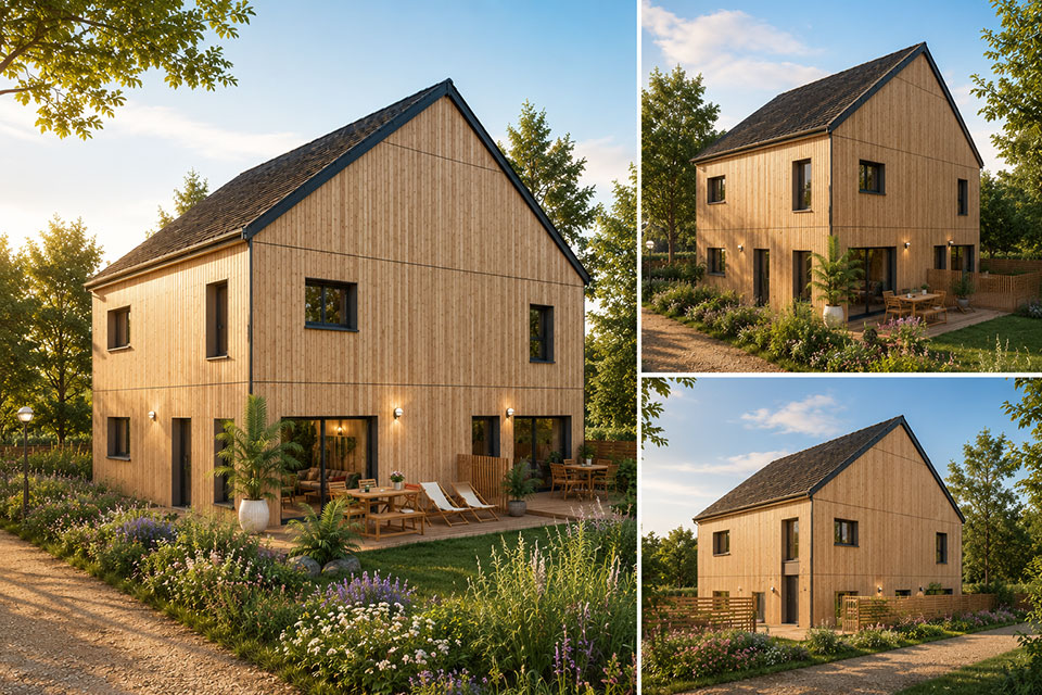 Construction de maison bois sur mesure - Exemples - Lamotte Maisons Individuelles